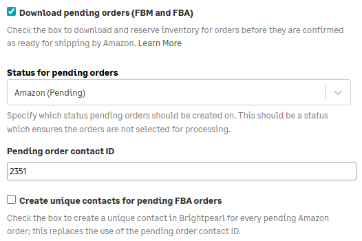 Amazon pending orders