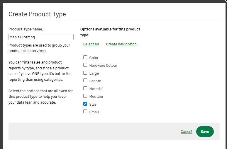 Product types