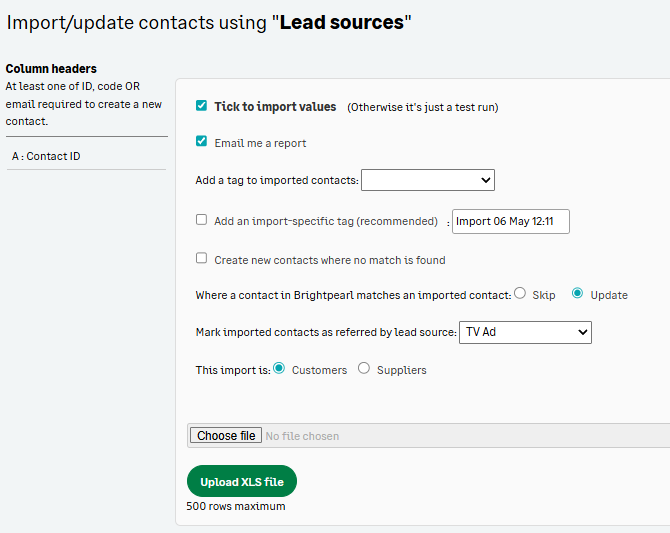 Lead sources