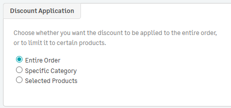 Creating a discount code