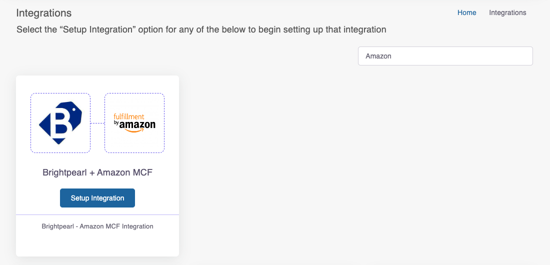 Amazon Multi-Channel Fulfillment (MCF) app